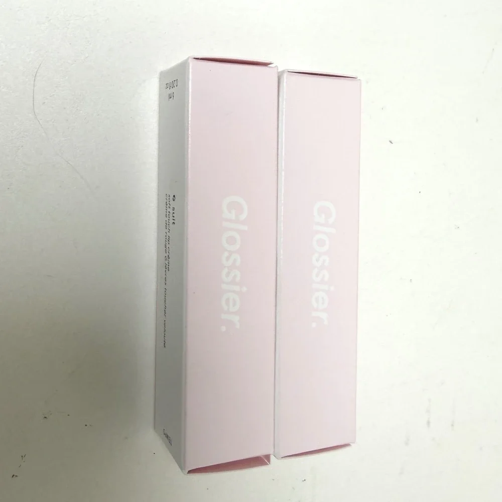 Glossier G Suit Soft Touch Lip Gloss Lipstick Creme Lot 2 Tempo Jet Matte Liquid